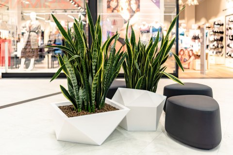 Designerska donica MONUMO VESARI Antracytowa Designerska donica MONUMO VESARI Antracytowa