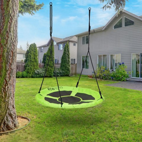 Huśtawka ogrodowa bocianie gniazdo 100cm zielona ECOTOYS Huśtawka ogrodowa bocianie gniazdo 100cm zielona ECOTOYS