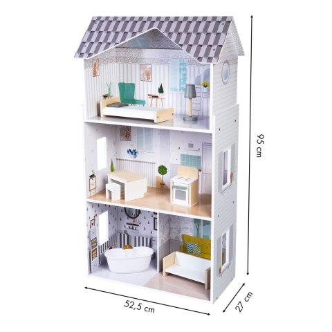 Domek dla lalek z meblami Rezydencja Grace ECOTOYS Domek dla lalek z meblami Rezydencja Grace ECOTOYS
