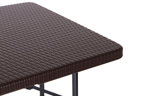 Stół cateringowy bankietowy ogrodowy składany 180cm ratan ModernHome Stół cateringowy bankietowy ogrodowy składany 180cm ratan ModernHome