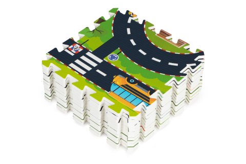 Mata piankowa dla dzieci puzzle miasto ulice drogi Mata piankowa dla dzieci puzzle miasto ulice drogi
