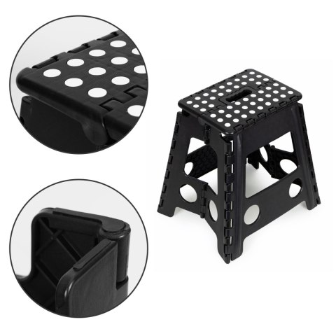 Stołek składany 1 stopniowy taboret z tworzywa 39 cm Stołek składany 1 stopniowy taboret z tworzywa 39 cm