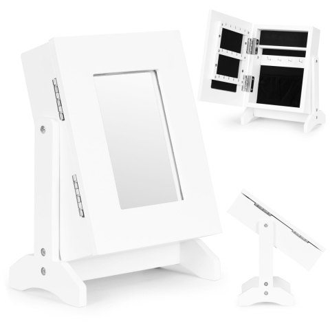 Organizer pudełko szkatułka na biżuterię z lustrem ModernHome Organizer pudełko szkatułka na biżuterię z lustrem ModernHome