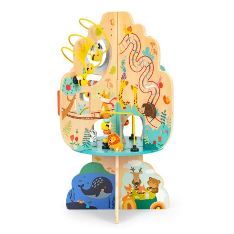 Zabawka edukacyjna dla dzieci drewniane drzewko wpierające rozwój +12m ECOTOYS Zabawka edukacyjna dla dzieci drewniane drzewko wpierające rozwój +12m ECOTOYS
