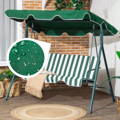 Daszek do huśtawki 166 x 112 cm wodoodporne poszycie zielony ModernHome Daszek do huśtawki 166 x 112 cm wodoodporne poszycie zielony ModernHome