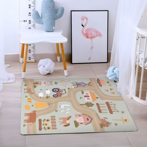 Duża mata piankowa EVA dla dzieci Farma 90,5x90,5 cm 21 el. ECOTOYS Duża mata piankowa EVA dla dzieci Farma 90,5x90,5 cm 21 el. ECOTOYS