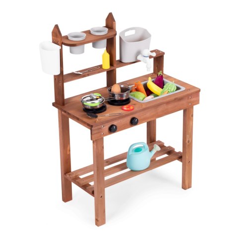 Kuchnia błotna dla dzieci outdoor z drewna jodłowego ECOTOYS Kuchnia błotna dla dzieci outdoor z drewna jodłowego ECOTOYS