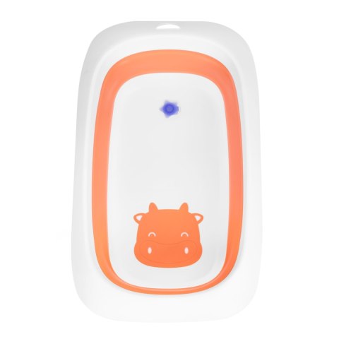 Wanienka dla dzieci wanna pomarańczowa składana z odpływem 81 cm - Krówka ECOTOYS Wanienka dla dzieci wanna pomarańczowa składana z odpływem 81 cm - Krówka ECOTOYS