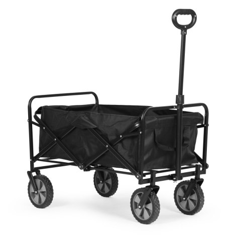 Wózek transportowy składany duży wózek ogrodowy plażowy czarny ModernHome Wózek transportowy składany duży wózek ogrodowy plażowy czarny ModernHome
