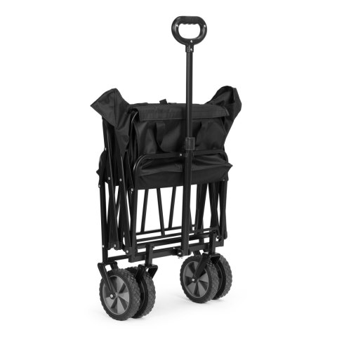 Wózek transportowy składany duży wózek ogrodowy plażowy czarny ModernHome Wózek transportowy składany duży wózek ogrodowy plażowy czarny ModernHome