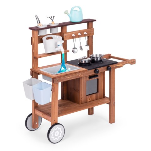 Kuchnia błotna outdoor dla dzieci z akcesroiami drewno jodłowe ECOTOYS Kuchnia błotna outdoor dla dzieci z akcesroiami drewno jodłowe ECOTOYS