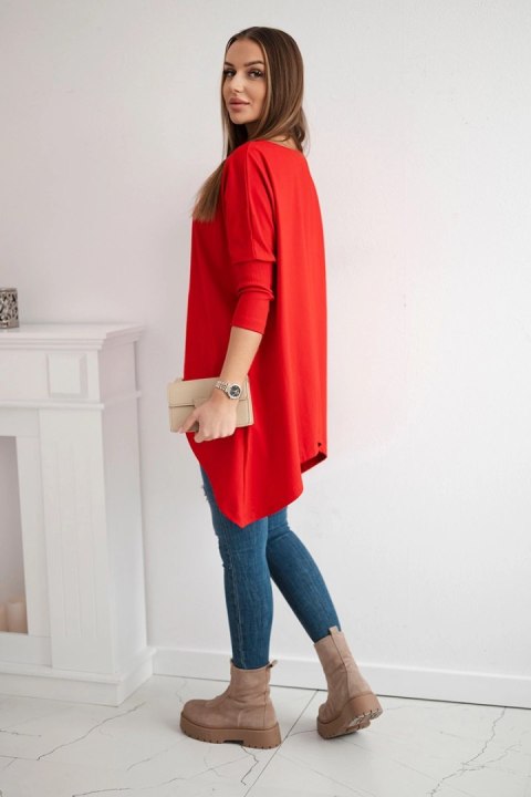 Bluzka oversize czerwona Bluzka oversize czerwona
