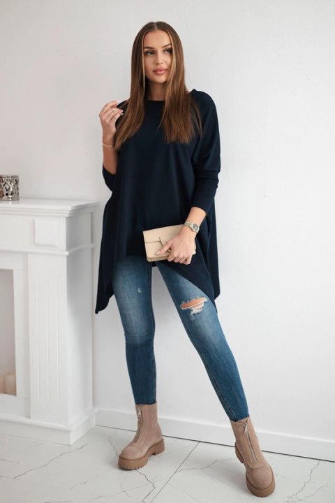 Bluzka oversize granatowa Bluzka oversize granatowa