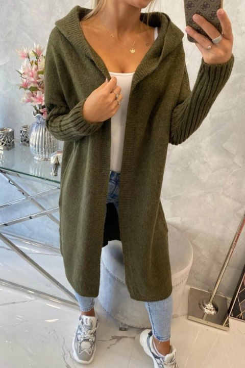 Sweter z kapturem khaki Sweter z kapturem khaki