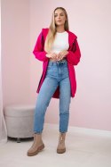 Bluza z nadrukiem "The world is yours" fuksja