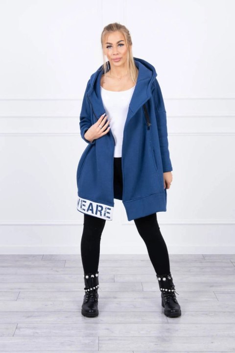 Bluza ocieplana z suwakiem jeansowa Bluza ocieplana z suwakiem jeansowa