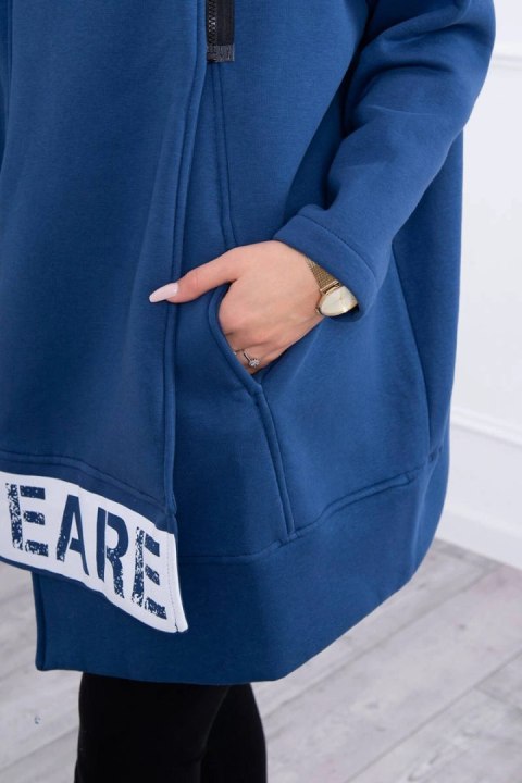 Bluza ocieplana z suwakiem jeansowa Bluza ocieplana z suwakiem jeansowa
