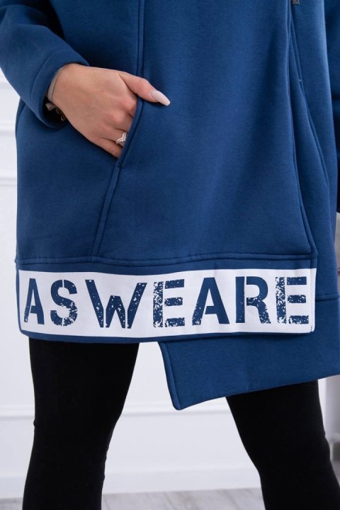 Bluza ocieplana z suwakiem jeansowa Bluza ocieplana z suwakiem jeansowa