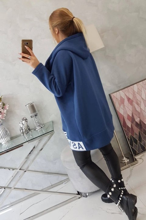 Bluza ocieplana z suwakiem jeansowa Bluza ocieplana z suwakiem jeansowa