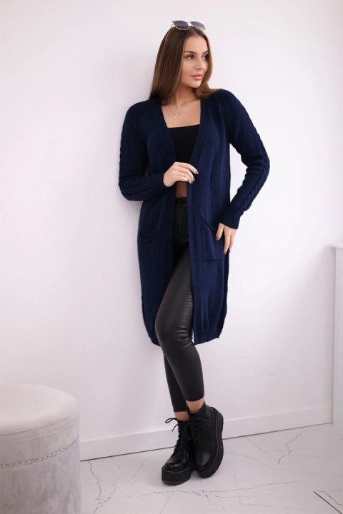 Sweter z kieszeniami granatowy Sweter z kieszeniami granatowy