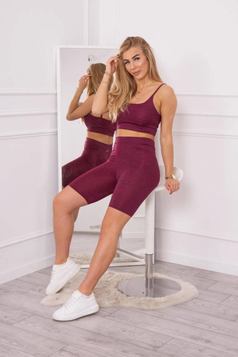 Komplet sportowy top + legginsy fuksja Komplet sportowy top + legginsy fuksja