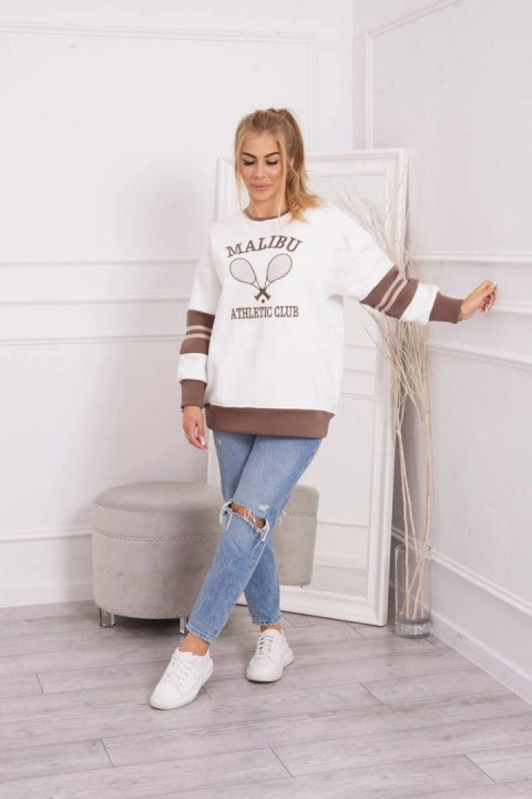 Bluza ocieplana Malibu ecru+mocca Bluza ocieplana Malibu ecru+mocca