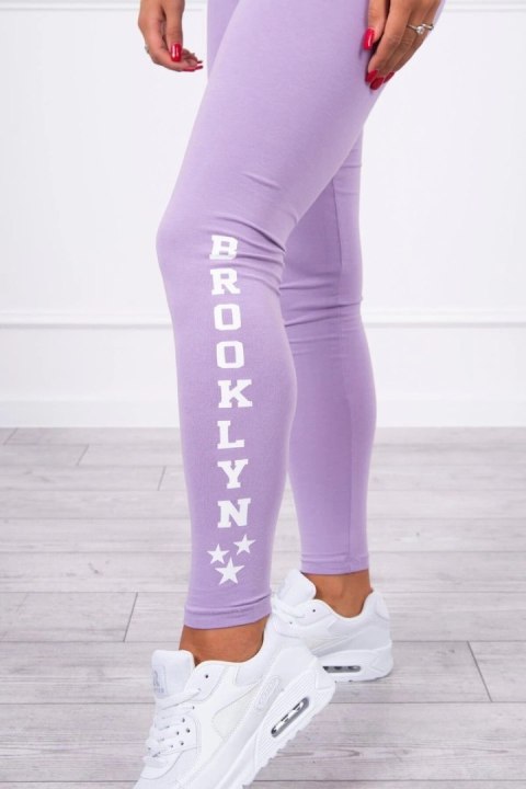 Spodnie leginsy Brooklyn jasny fioletowy Spodnie leginsy Brooklyn jasny fioletowy