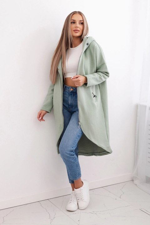 Bluza ocieplana długa ciemno miętowa Bluza ocieplana długa ciemno miętowa