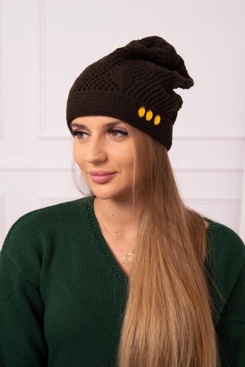 Czapka damska Maryna K407 brązowa Czapka damska Maryna K407 brązowa