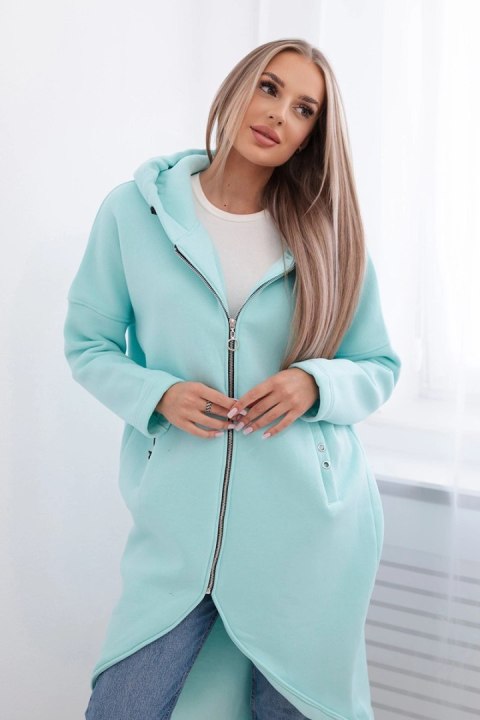 Bluza ocieplana długa miętowa Bluza ocieplana długa miętowa