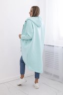 Bluza ocieplana długa miętowa