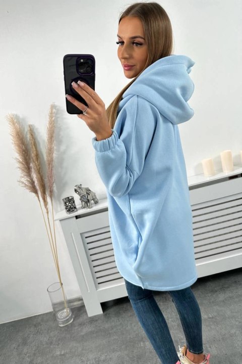 Bluza z krótkim suwakiem błękitna Bluza z krótkim suwakiem błękitna