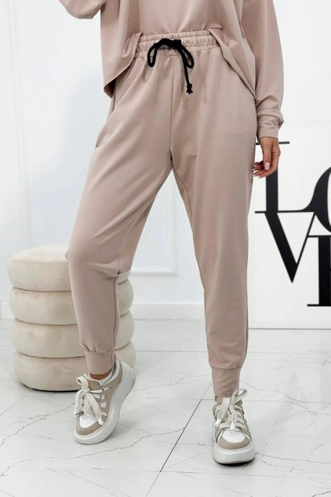 Komplet 2-częściowy bluza + spodnie beżowy Komplet 2-częściowy bluza + spodnie beżowy