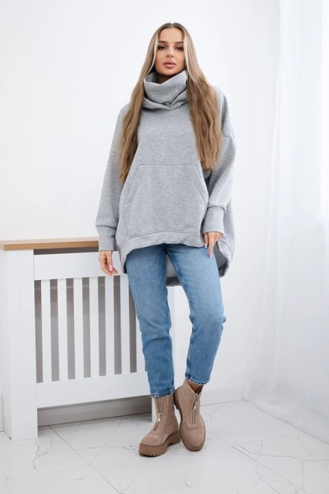 Bluza ocieplana oversize szara Bluza ocieplana oversize szara