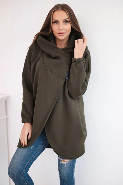 Bluza z krótkim suwakiem khaki Bluza z krótkim suwakiem khaki