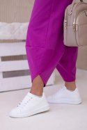 Komplet new punto bluza + spodnie ciemny fioletowy