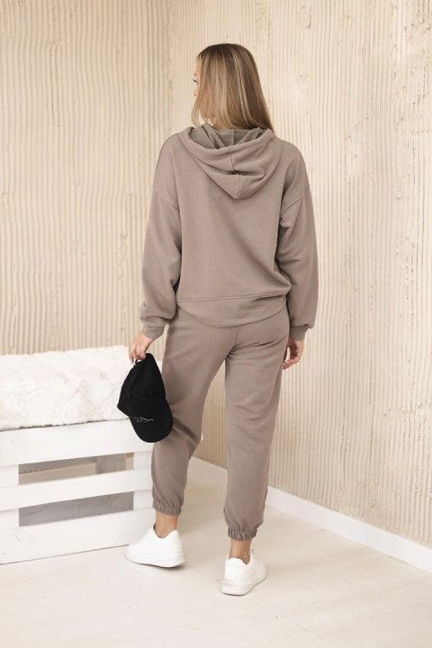 Komplet bawełniany bluza z kapturem + spodnie fango Komplet bawełniany bluza z kapturem + spodnie fango
