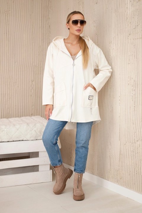 Bluza z kapturem Punto Milano Winter jasny beżowy Bluza z kapturem Punto Milano Winter jasny beżowy