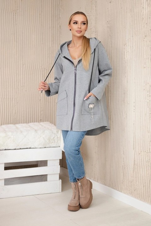 Bluza z kapturem Punto Milano Winter szara Bluza z kapturem Punto Milano Winter szara