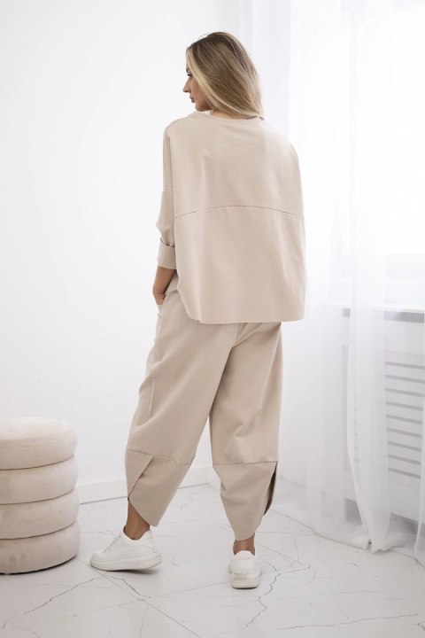 Komplet Punto Milano Winter bluza + spodnie beżowy Komplet Punto Milano Winter bluza + spodnie beżowy