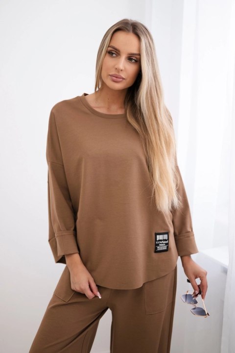 Komplet Punto Milano Winter bluza + spodnie camelowy Komplet Punto Milano Winter bluza + spodnie camelowy