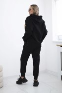 Komplet Punto Milano Winter bluza z kapturem + spodnie czarny