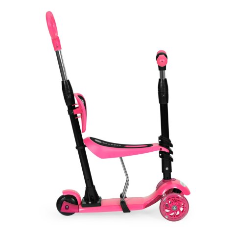 Hulajnoga trójkołowa balansowa led 3w1 świecące kółka - Różowa ECOTOYS Hulajnoga trójkołowa balansowa led 3w1 świecące kółka - Różowa ECOTOYS