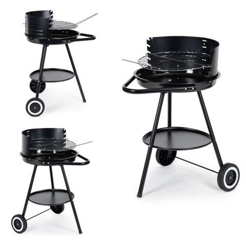 Grill ogrodowy okrągły ruszt z regulacją wysokości rusztu Grill ogrodowy okrągły ruszt z regulacją wysokości rusztu