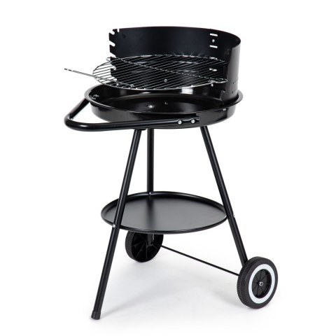 Grill ogrodowy okrągły ruszt z regulacją wysokości rusztu Grill ogrodowy okrągły ruszt z regulacją wysokości rusztu