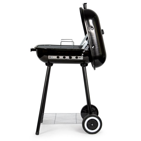 Grill węglowy ogrodowy z pokrywą na zawiasach + kółka ModernHome Grill węglowy ogrodowy z pokrywą na zawiasach + kółka ModernHome