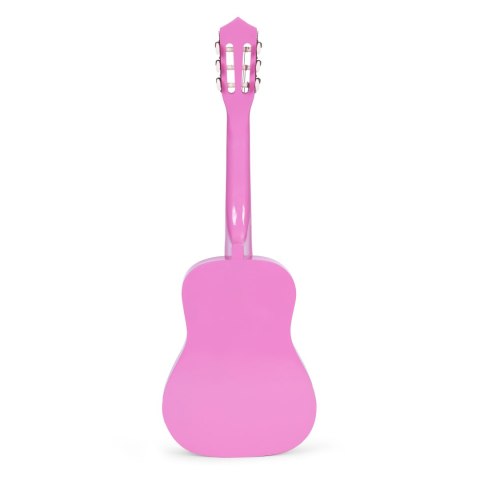 Gitara dla dzieci różowa duża - 34 drewniana 6 strun metalowe i nylonowe ECOTOYS Gitara dla dzieci różowa duża - 34 drewniana 6 strun metalowe i nylonowe ECOTOYS