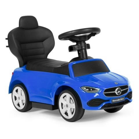 Jeździk pchacz autko Mercedes C CLASS interaktywna kierownica prowadnik niebieski Jeździk pchacz autko Mercedes C CLASS interaktywna kierownica prowadnik niebieski
