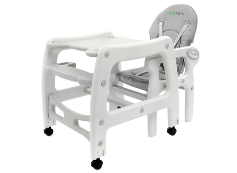 Fotelik krzesełko do karmienia 3w1 bujany fotel krzeseło ze stoliczkiem ECOTOYS Fotelik krzesełko do karmienia 3w1 bujany fotel krzeseło ze stoliczkiem ECOTOYS