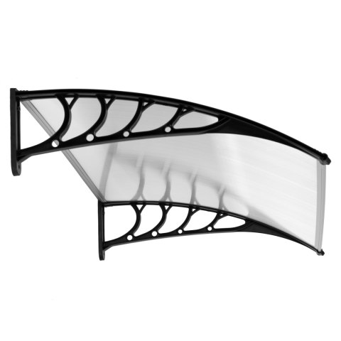 Daszek nad drzwi 120x100 cm zadaszenie osłona poliwęglan ModernHome Daszek nad drzwi 120x100 cm zadaszenie osłona poliwęglan ModernHome